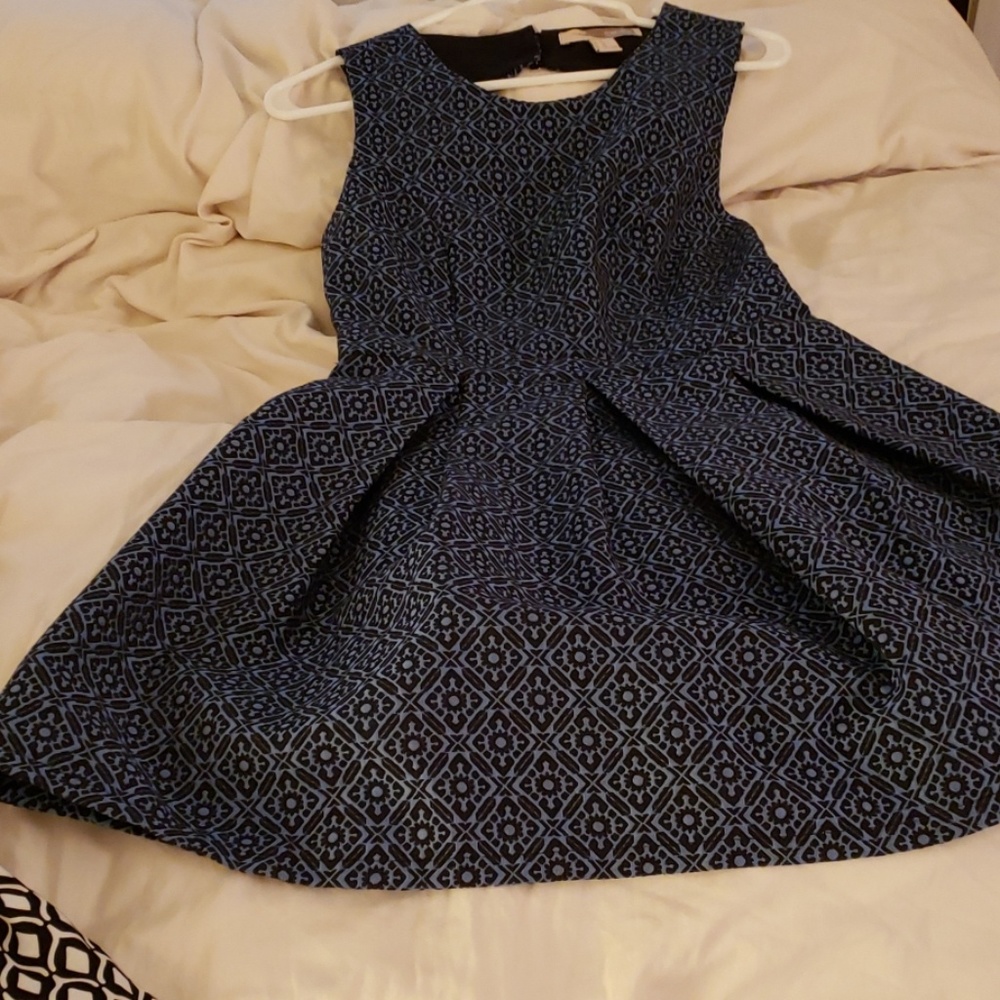Gorgeous blue and navy pleated dress!